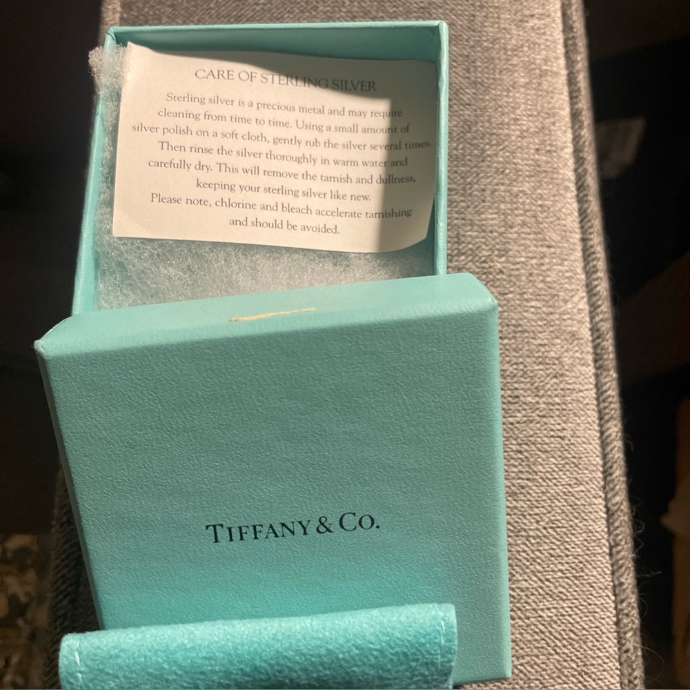 Tiffany & Co. Blue Jewelry Box & Dust bag